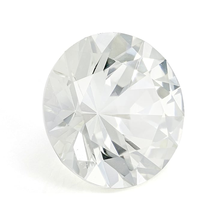 White Sapphire Loose Gemstone Unheated 12.2mm Round 8.14ct