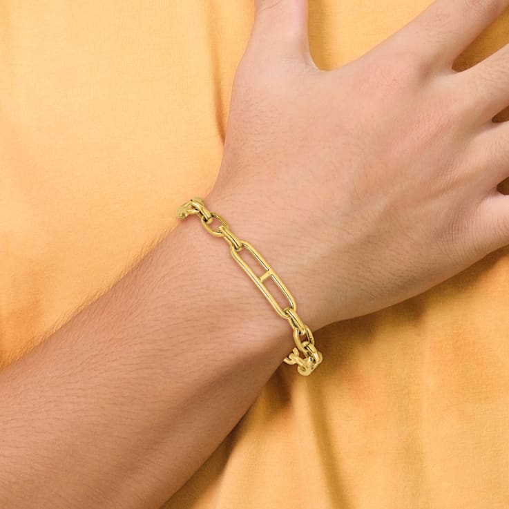 14K Yellow Gold Fancy Link Bracelet