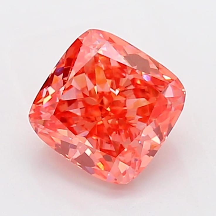 1.02ct Vivid Pink Cushion Lab-Grown Diamond SI1 Clarity IGI Certified