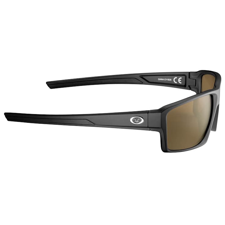 Flying Fisherman Windley Polarized Sunglasses Matte Black Frame/Amber Lens