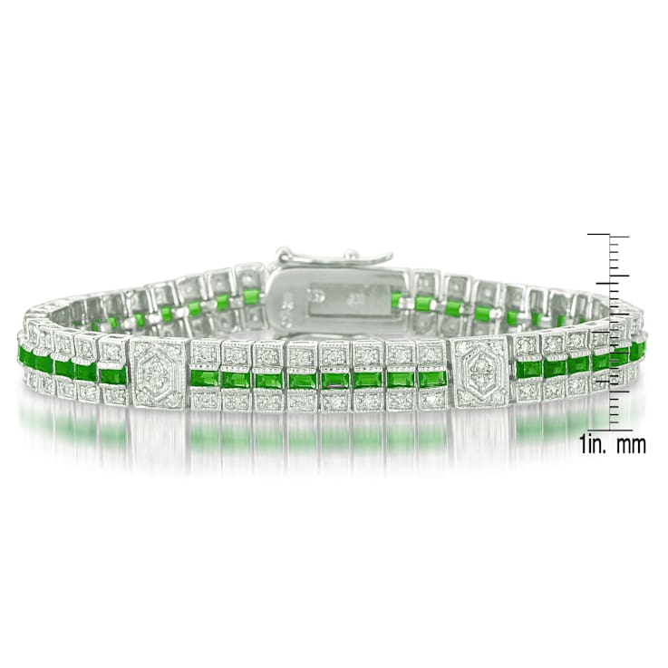 CZ Tennis Bracelet In Sterling Silver