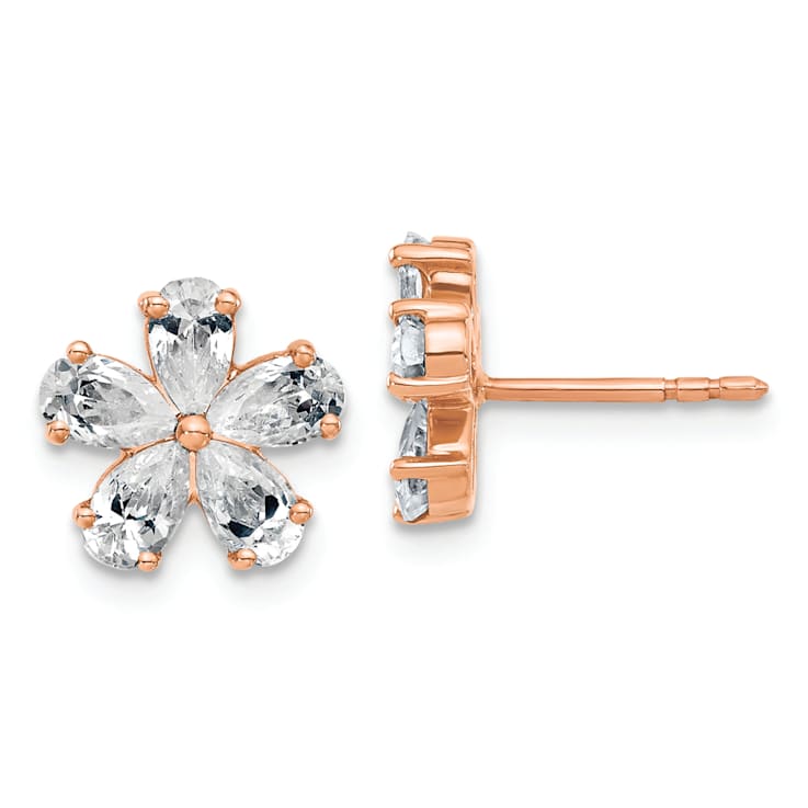 Rose gold moissanite earrings cheap