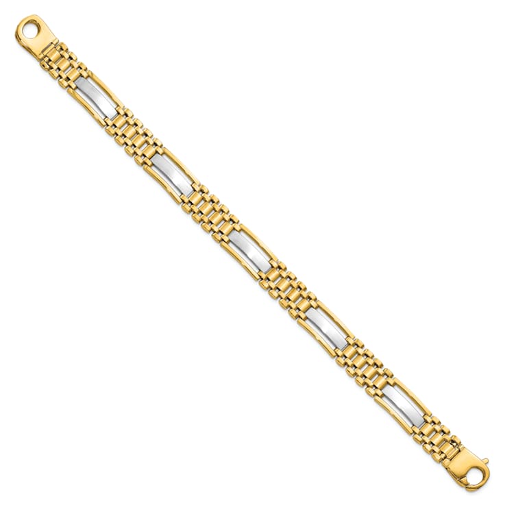 【公式】フジのお歳暮・冬ギフト - WEBカタログ掲載中 Yellow 14K and 8.75-inch Satin and Polished Men's Gold White トップス