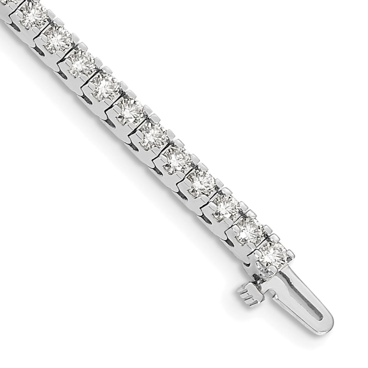 14K White Gold Lab Grown Diamond VS/SI GH, Tennis Bracelet