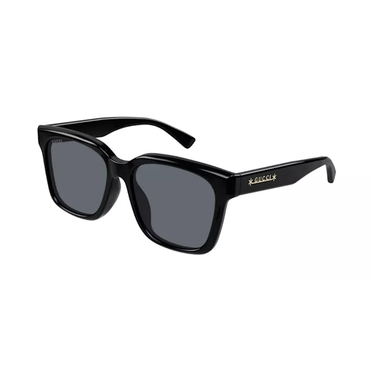 Gucci Black Frame / Gray Smoke Lens Sunglasses