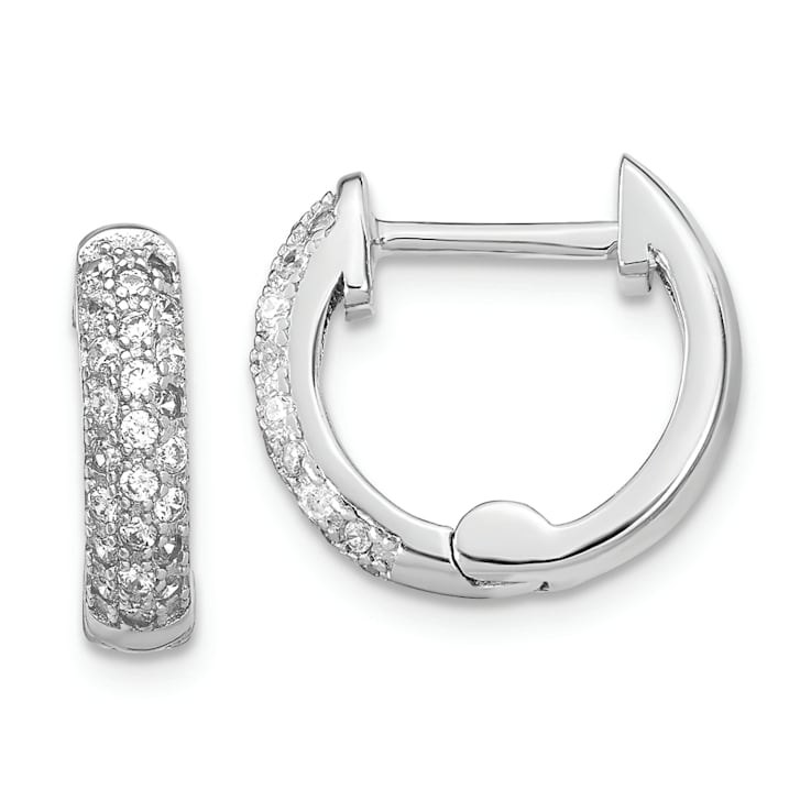Rhodium Over Sterling Silver  7-8mm White/Pink FWC Pearl Cubic Zirconia
Changeable Earring