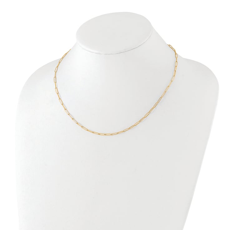14K Yellow Gold Polished Fancy Link Necklace