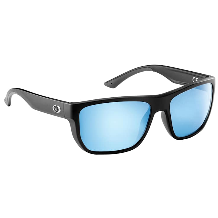 Flying Fisherman Waypoint Polarized Sunglasses Matte Black Frame/Smoke
Blue Mirror Lens