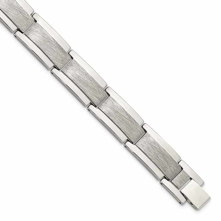 Tungsten Polished and Satin Bracelet