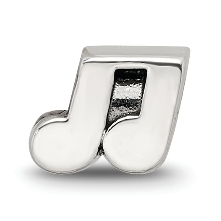 Sterling Silver Music Notes Bead