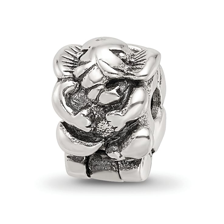 Sterling Silver Elephant Clip Bead