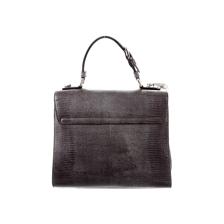 Dolce and Gabbana Monica Lizard Calfskin Top Handle Handbag