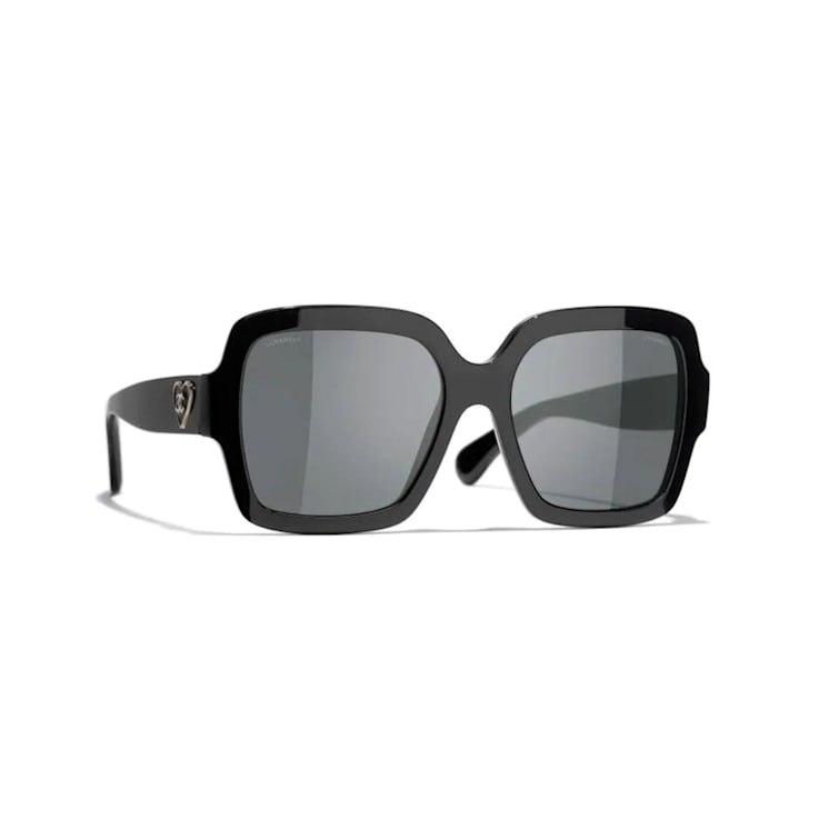 Black square chanel sunglasses discount