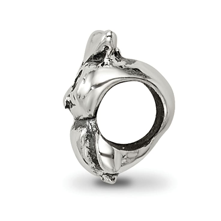 Sterling Silver Owl Bead