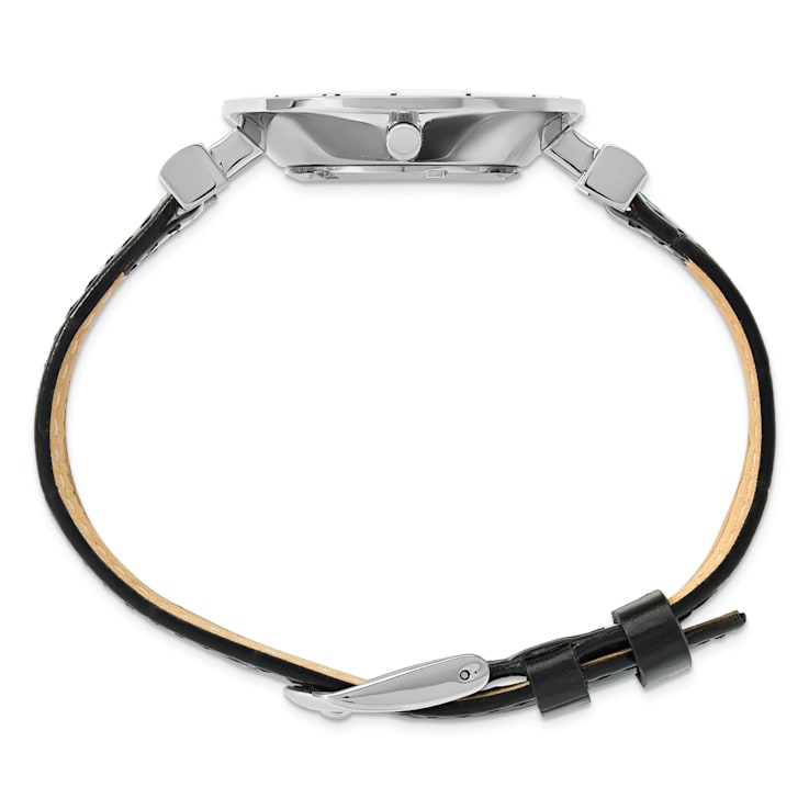 Ladies Charles Hubert Stainless Steel White Dial Watch