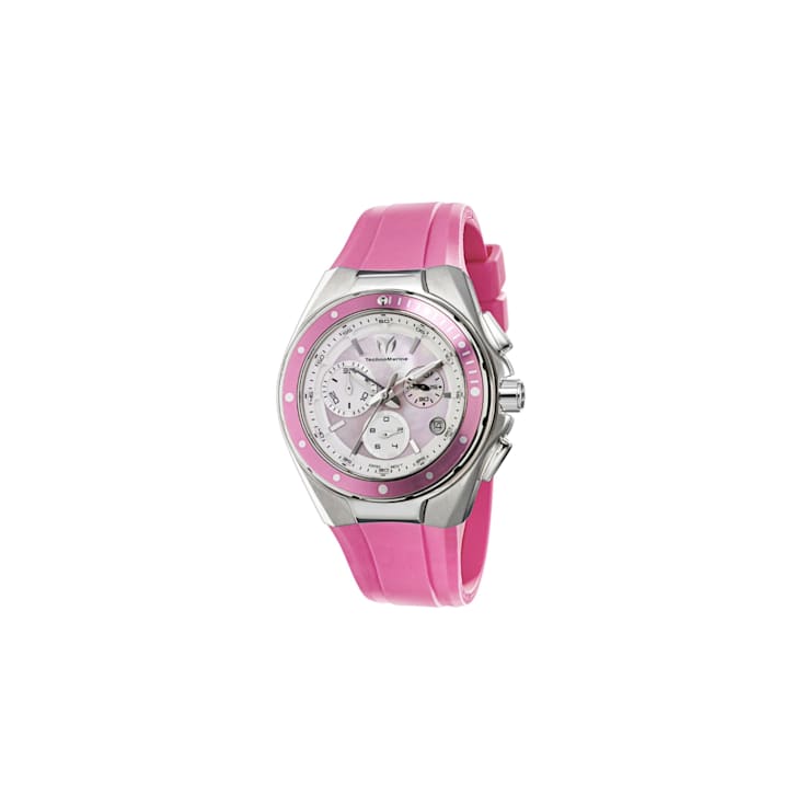 Technomarine Women's Pink Mother of Pearl Pink Silicone Strap
Chronograph Watch