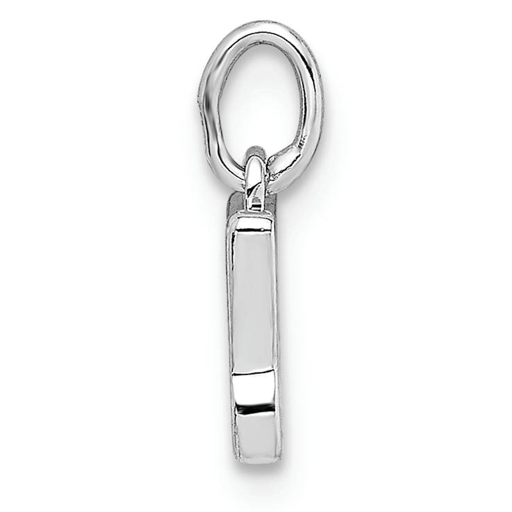 Rhodium Over 14k White Gold Cut-Out Butterfly Pendant