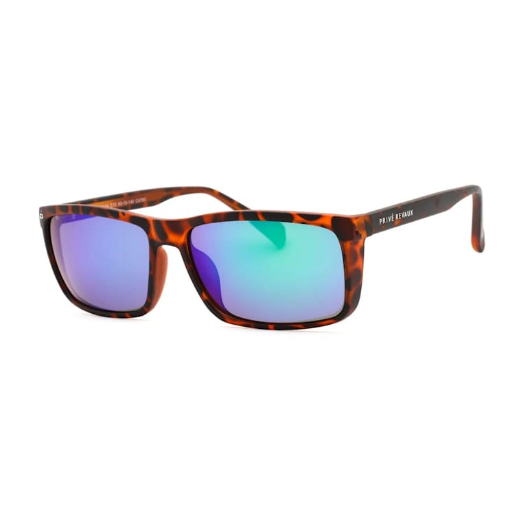 Prive Revaux Man Made Deep Chocolate Tortoise Frame / Blue-Green Mirror
Lenses Rectangle Sunglasses