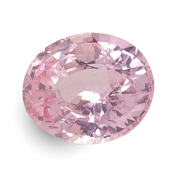 Padparadscha Sapphire Unheated 7.2x6.0mm Oval 1.29ct