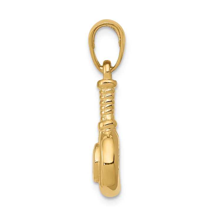 14k Yellow Gold 3D Blow Dryer Pendant