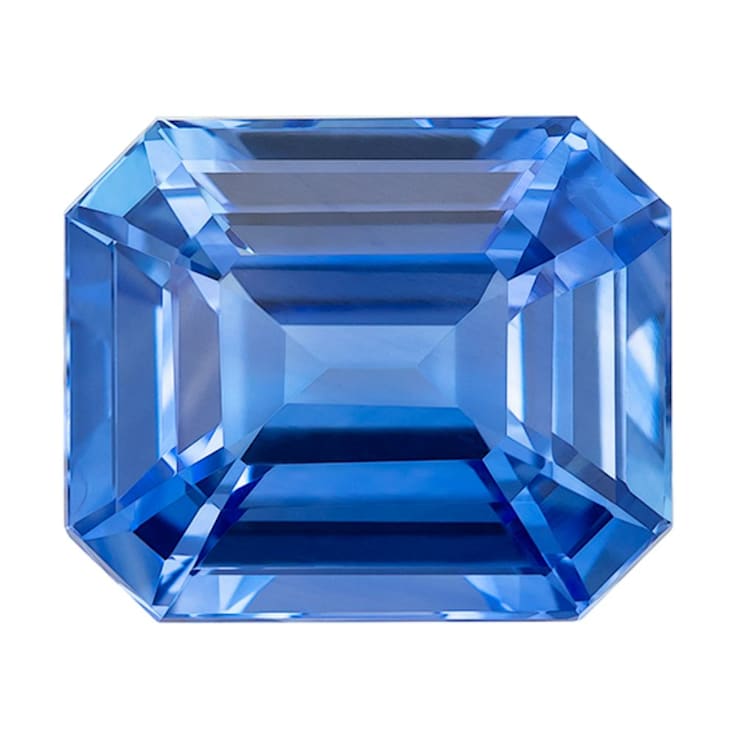 Sapphire Loose Gemstone 9.42x7.83mm Emerald Cut 4.06ct