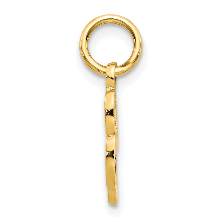 10k Yellow Gold initial L Charm