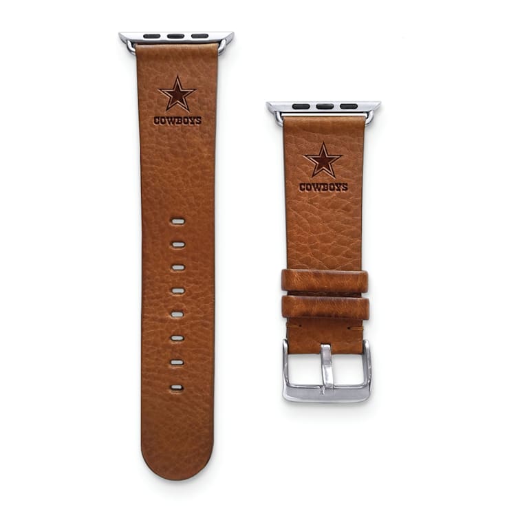 Gametime Dallas Cowboys Leather Band fits Apple Watch (42/44mm S/M