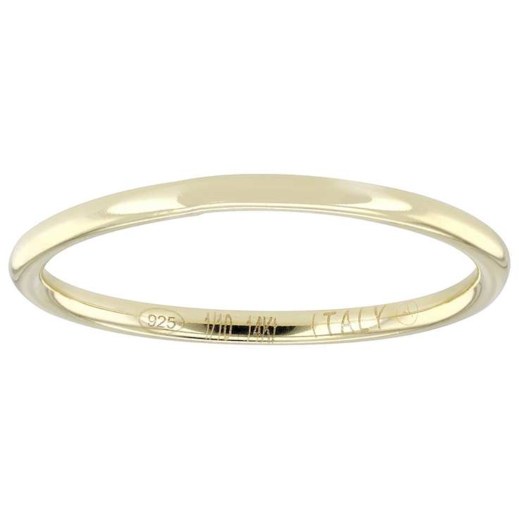 Polished And Textured Set Of 5 Band Rings In 14K Gold