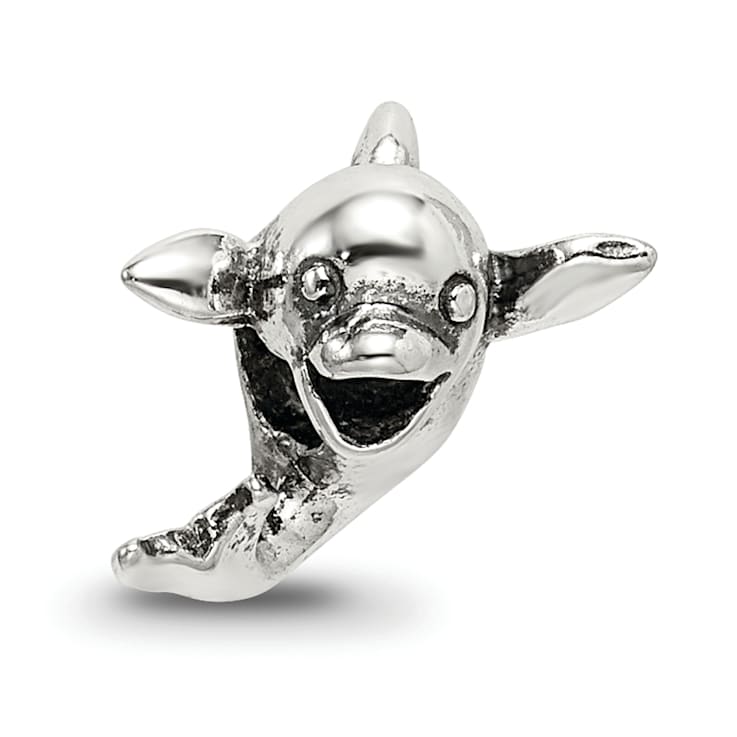 Sterling Silver Dolphin Bead