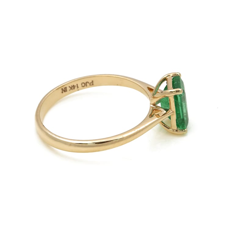 1.29 Ctw Emerald Ring in 14K YG
