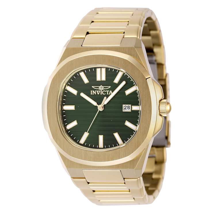 Invicta Speedway 41mm Green Dial Stainless Steel Band Quartz Watch