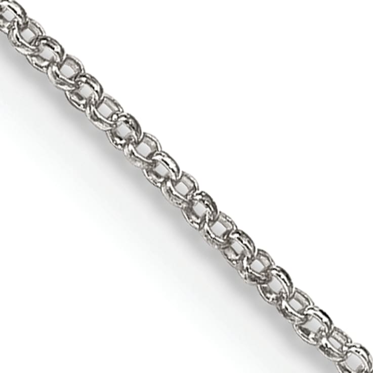 Sterling Silver 1.1mm Rolo Chain Necklace