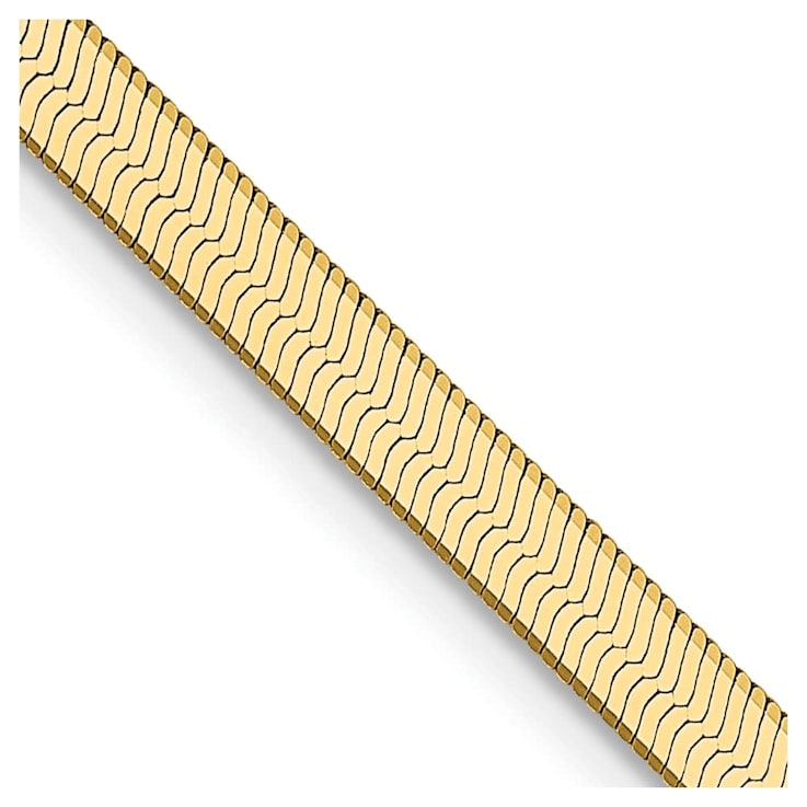 14K Yellow Gold Herringbone Chain