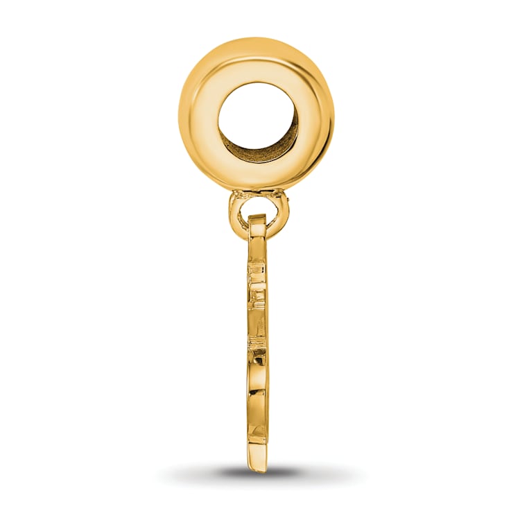 14K Yellow Gold Over Sterling Silver LogoArt Arizona State University
Small Dangle Bead