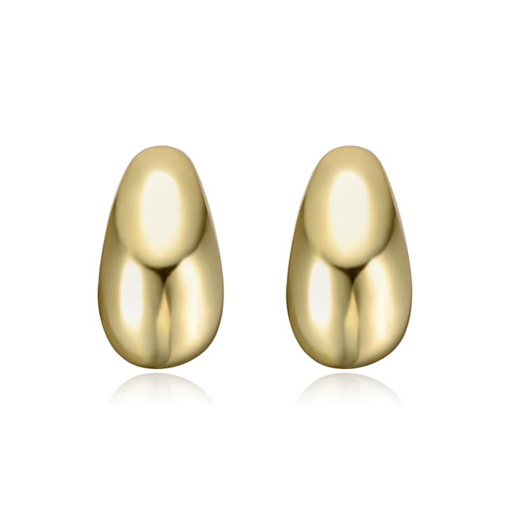 San Marco Rain Drop Earrings In 14K Gold Over Brass