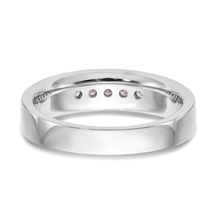 Rhodium Over 14K White Gold Lab Grown Diamond SI1/SI2, G H I, 5-Stone
Men's Channel Band
