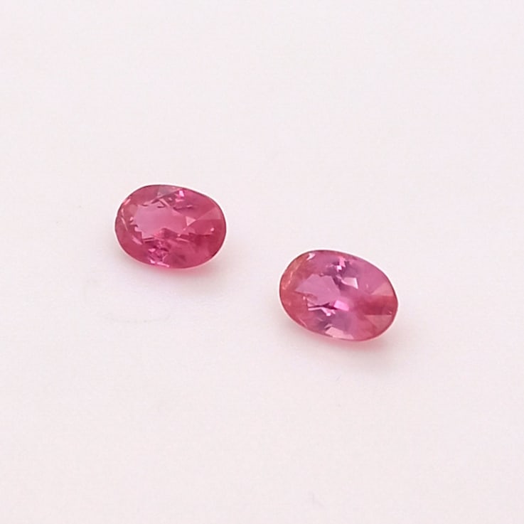 Ruby Unheated 6x4mm Oval Matched Pair 1.20ctw