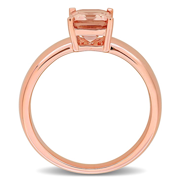 Morganite 14K Rose Gold Ring 1.55ctw