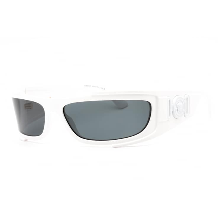 Versace White / Dark Gray Lenses Sunglasses