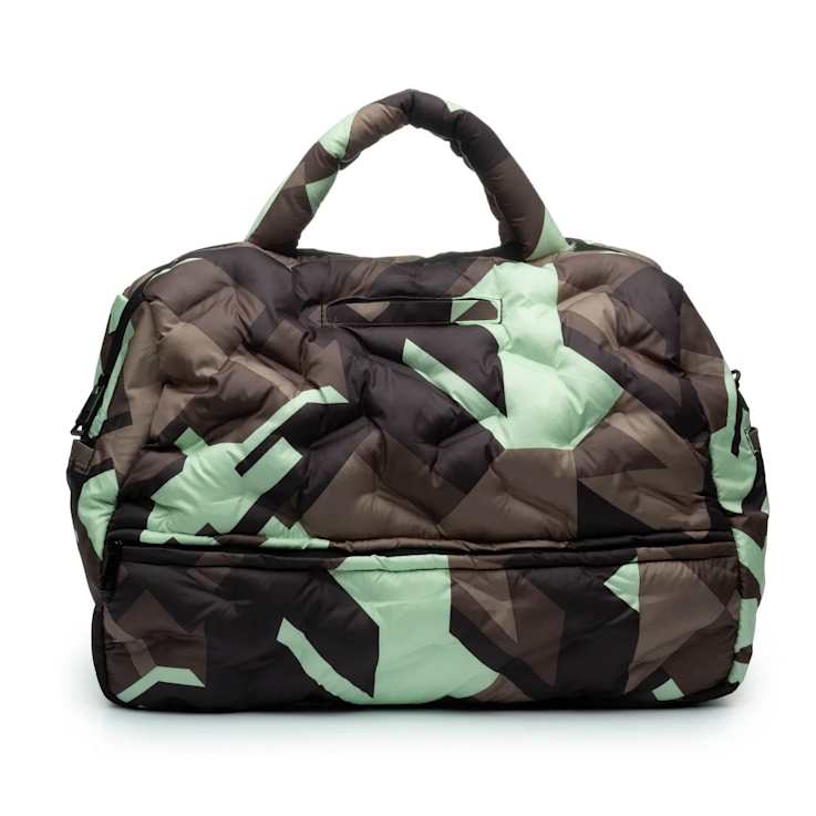 GO Dash Dot Puffle Handbag in Camo Mint