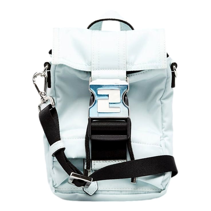 FENDI フェンディ パックパック ペカン ナイロン レザー ロゴ