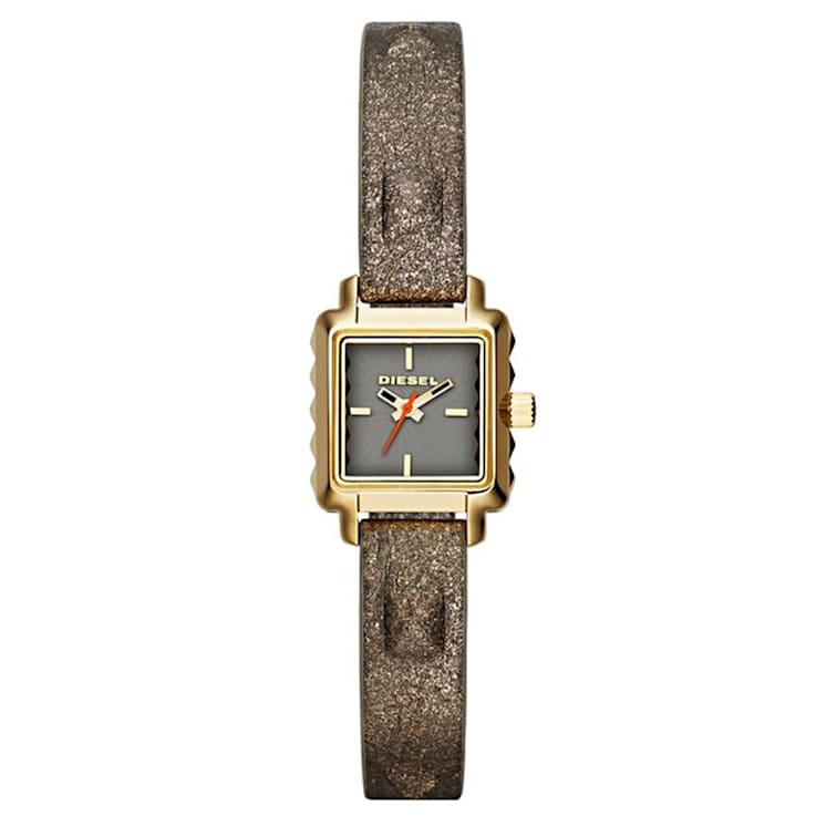 Diesel Women's Ursula Brown Leather Strap Watch