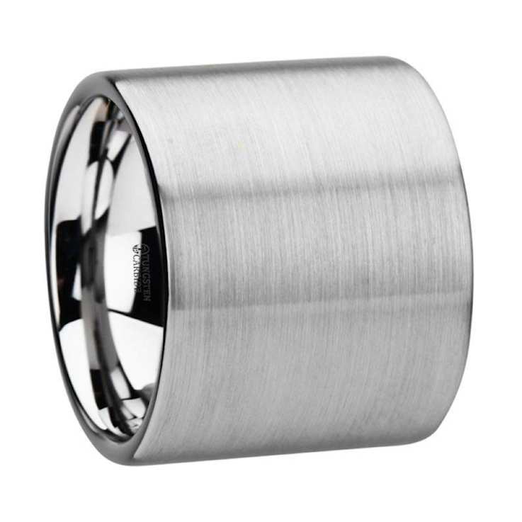 MERCURY Flat Brushed Finish Tungsten Wedding Ring 20mm