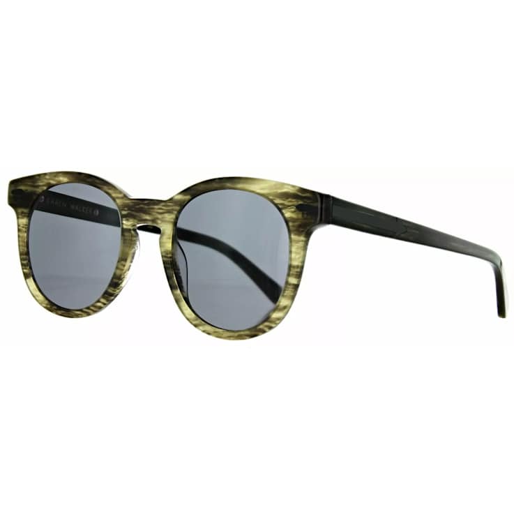 Karen Walker Horn Frame / Gray Lenses Sunglasses