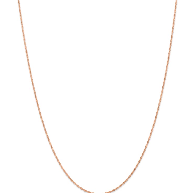 14k Rose Gold 1.15mm Solid Cable 20 Inch Chain