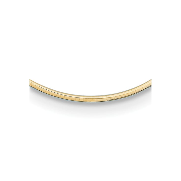 16 inch gold omega necklace sales