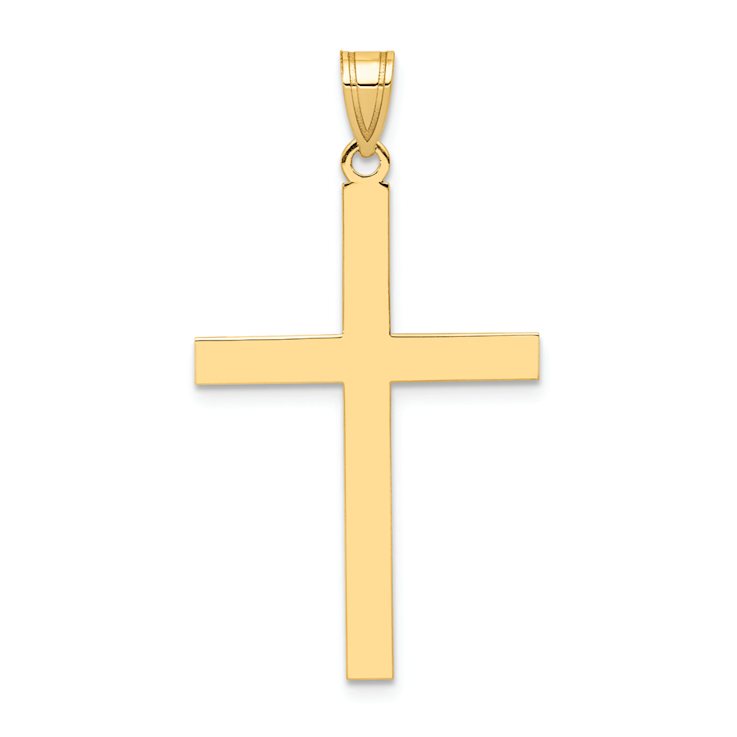 14k Yellow Gold Cross Charm