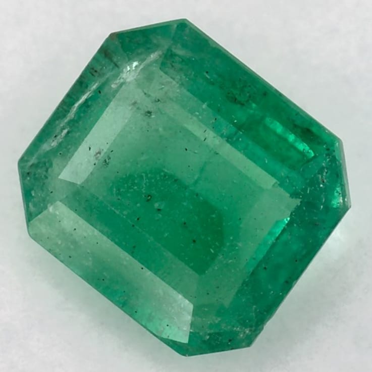 Zambian Emerald 7.26x6.52mm Emerald Cut 1.35ct