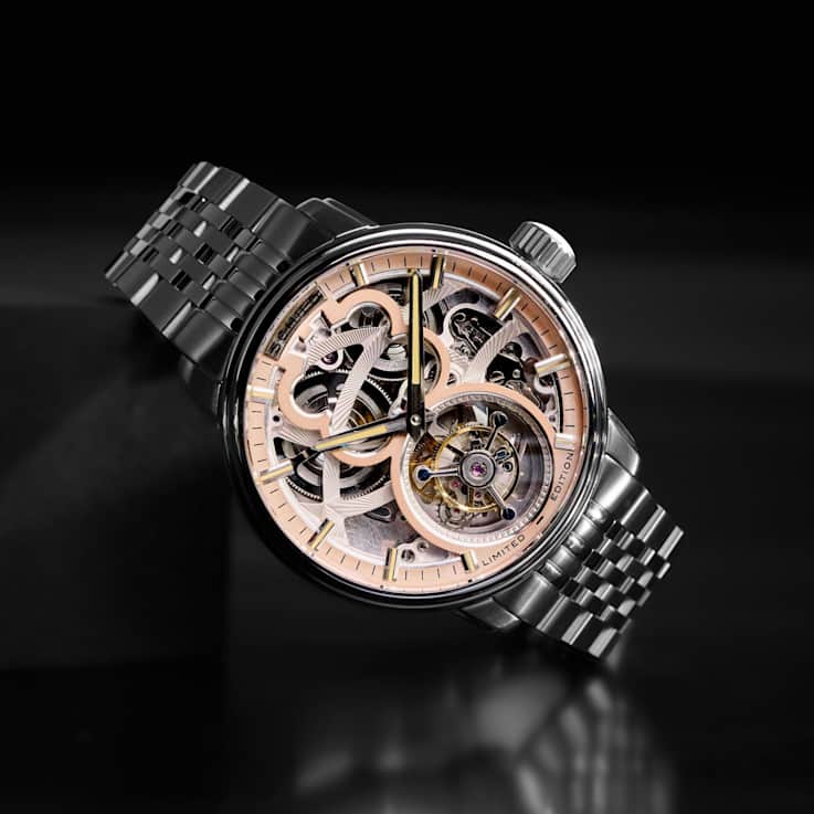 Schild Maximillian Tourbillon Beige Dial White Stainless Steel Band
Limited Edition Watch