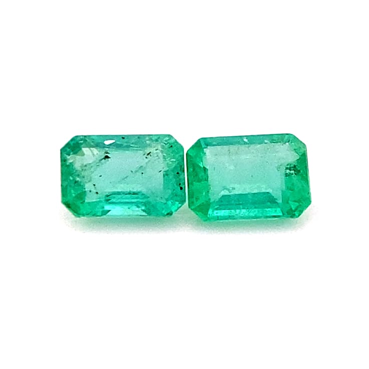 Ethiopian Emerald 7x5mm Emerald Cut Matched Pair 1.50ctw